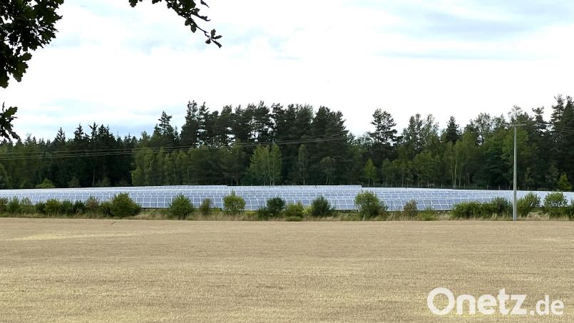 Der Flossenbürger Solarpark vor den Toren der Gemeinde soll erweitert werden. Gemeinderat und Kommunalservice haben die ersten Schritte in die Wege geleitet. Bild: Eichl