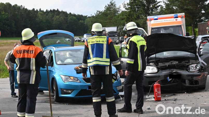 Am Mittwoch sind zwei Autos bei Greßmühle (Immenstetten/Gemeinde Freudenberg) zusammengestoßen. Bild: gf