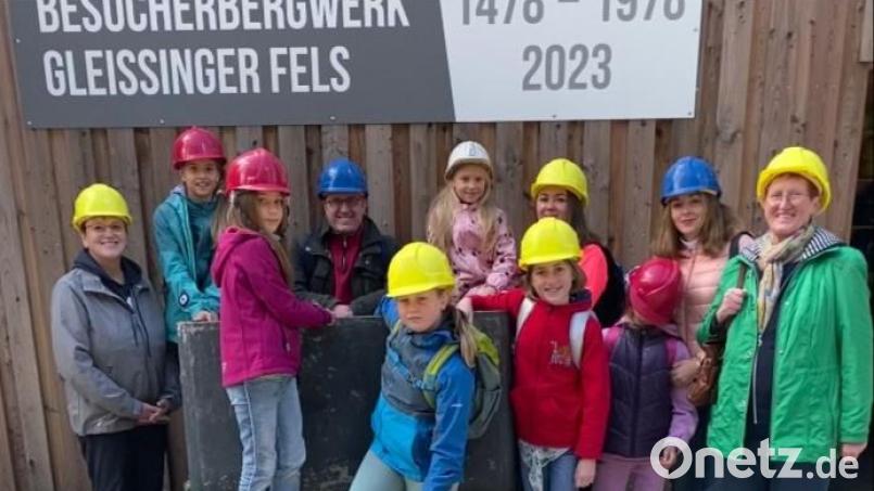 Sehr gut gefallen hat den Kindern der Ausflug zum Besucherbergwerk &quot;Gleißinger Fels&quot;. Bild: CSU Kemnath