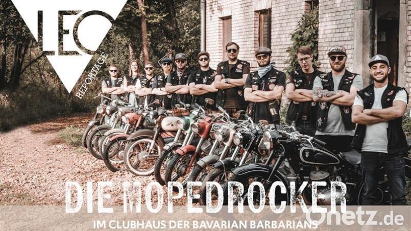 Sie alle haben eines gemeinsam: Ein mindestens 30 Jahre altes Moped, das gerade so 40 Kilometer pro Stunde schafft. Bild: Alex Birner / Grafik: Redaktion Magazine