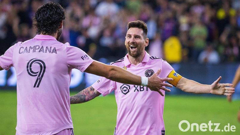 Weltmeister Lionel Messi (r) feierte mit Inter Miami den nächsten Sieg. Bild: Ariana Ruiz/PI via ZUMA Press Wire/dpa