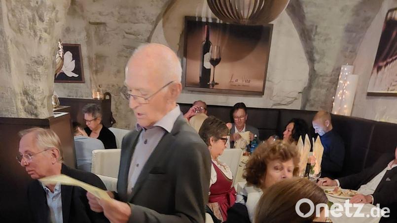 Alois Wolfram feiert 90. Geburtstag im &quot;La Vita&quot;. Bild: Wolfram/exb