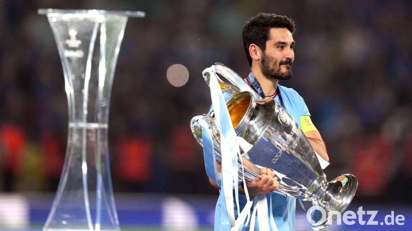 Gewann in diesem Jahr mit Manchester City die Champions League: Ilkay Gündogan, der mittlerweile beim FC Barcelona spielt. Bild: Martin Rickett/Press Association/dpa
