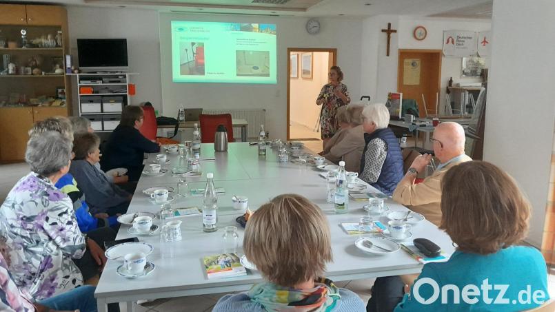 Isolde Guba bei ihrem Vortrag zum Thema „Wohnberatung&quot; im Rotkreuzheim Waldsassen. Die Organisation &quot;Leben plus&quot; hatte dazu eingeladen. Bild: Monika Grötsch/exb
