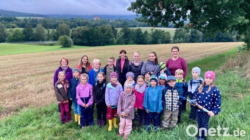 Eine Taschenlampenwanderung hatte der Katholische Frauenbund Bad Neualbenreuth zum Ferienprogramm angeboten. Bild: Manuela Ulrich/exb