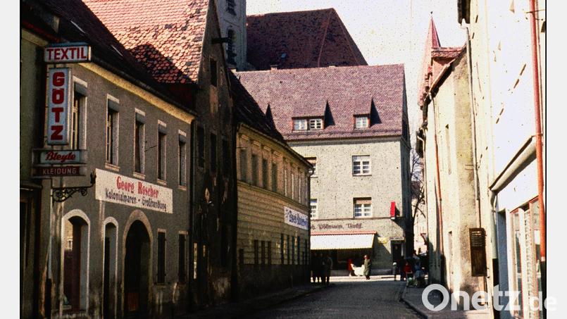 Eine Ansicht der Weidener Judengasse im Jahr 1958. Bild: Privatarchiv Hladik/Schober
