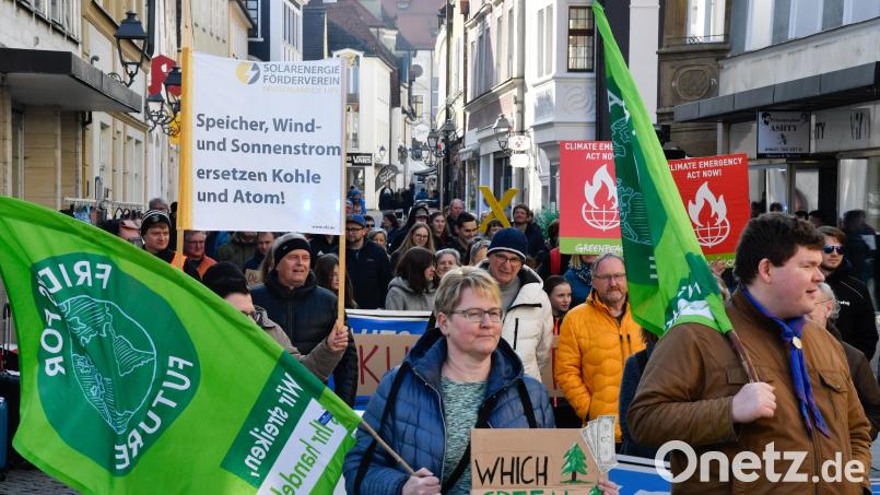 Im März zogen Aktivisten und Unterstützer von Fridays for Future zuletzt durch die Amberger Altstadt, um auf den Klimawandel aufmerksam zu machen. Für Freitag ist die nächste Demo angekündigt. Bild: Petra Hartl