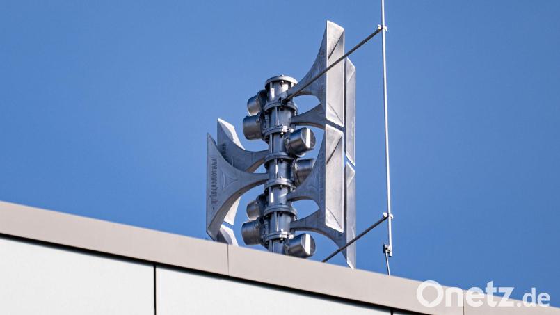 Die Warnsirenen sollen am Donnerstag um elf wieder heulen. Symbolbild: Fabian Sommer/dpa