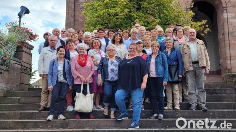Die Reisegruppe des Frauenbundes Tännesberg genießt die Auszeit in der Ferne. Bild: Josef Glas