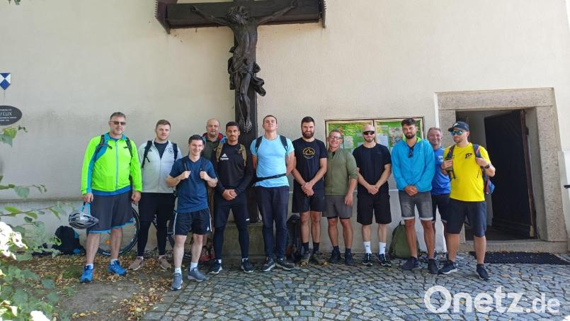 Die Fahrradwallfahrer der Bundeswehr. Bild: mas