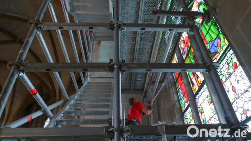 Die Deutsche Stiftung Denkmalschutz fördert Restaurierungsarbeiten an der Kirche St. Martin in Amberg. Bild: Wolfgang Steinbacher