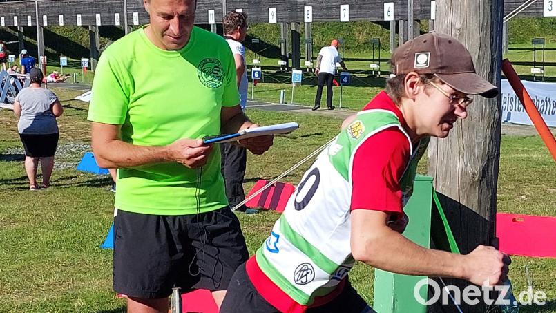 Sommerbiathletin Kerstin Schmidt beim Start. Bild: Herta Zeiler