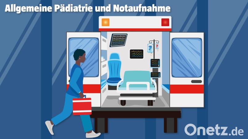 Zur Allgemeinen Pädiatrie gehört auch die Notaufnahme. Grafik: Marina Gube
