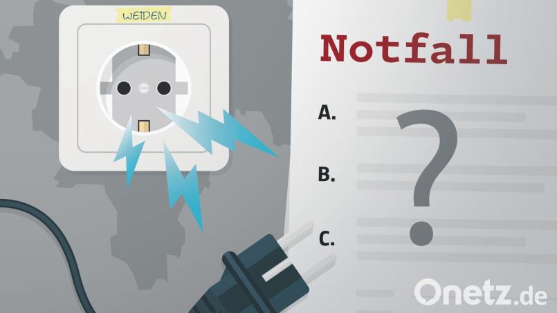 Auf einen längerfristigen Stromausfall ist Weiden derzeit „nicht vorbereitet“, gibt die Stadtverwaltung zu. Bild: stock.adobe.com, 4zevar, SMUX; Repro: Laura Fröhler