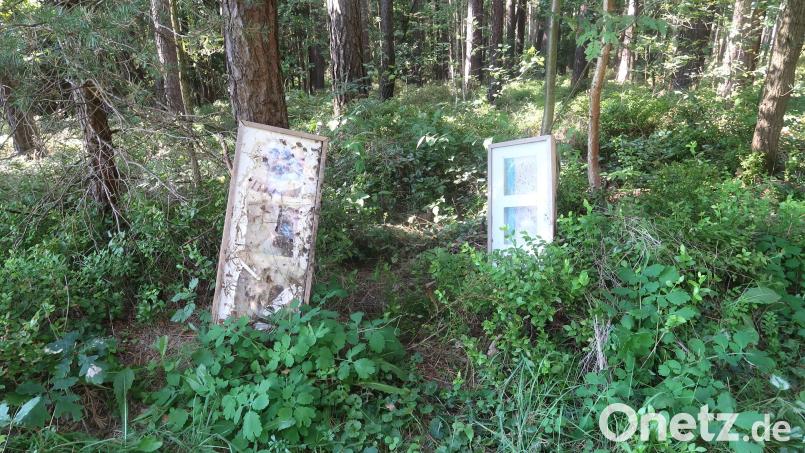 Eine neue Bildergalerie wollte der Umweltfrevler wohl eher nicht eröffnen. Bild: rha