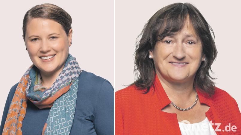 Carolin Wagner (links) übernimmt das Sprecheramt von Marianne Schieder Archivbild: photothek.net/exb Kombo: Marina Gube