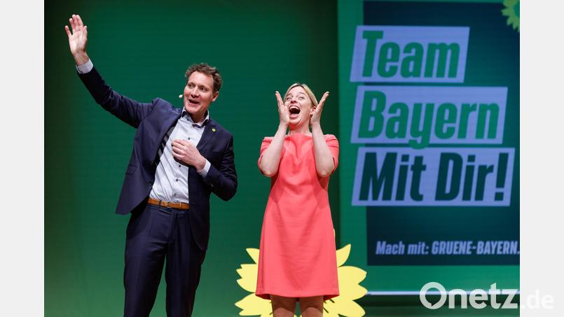 Katharina Schulze und Ludwig Hartmann sind Spitzenkandidaten der bayerischen Grünen für die Landtagswahl im Oktober 2023. Bild: Daniel Karmann