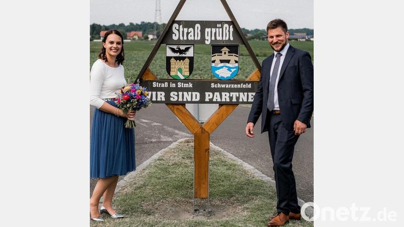 &quot;Wir sind Partner&quot; und das ein Leben lang. Versprochen haben sich diesen Bund Peter und Lisa Neumeier (geborene Strunk) im Partnerort des Marktes an der Südsteierischen Weinstraße. Bild: mab