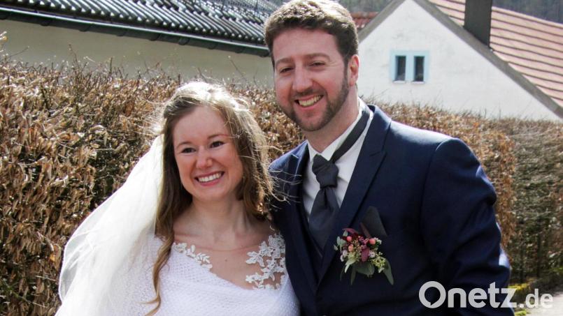 Glücklich verheiratet: Daniela Simon und Matthias Wagner. Bild: Josef Götz/exb