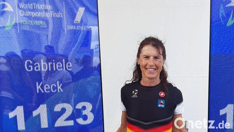 Gabi Keck nahm an der Triathlon-WM in Pontevedra teil. Bild: Keck