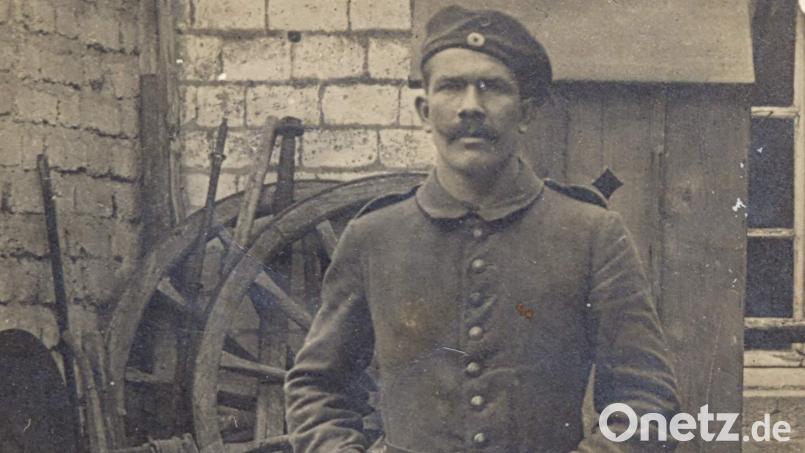 Mit einer Artillerie-Einheit zog Hirschaus letzter Nachtwächter und Gemeindehirte Georg Wächter 1914 in den Ersten Weltkrieg. 1917 wurde er verwundet. Das Kriegsende erlebte er im Lazarett. Bild: Archiv Schulz
