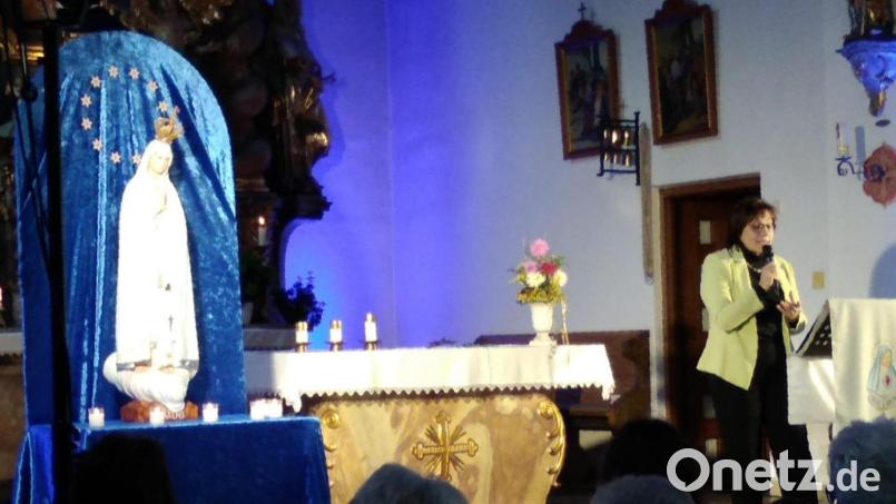 Die Gottesmutter Maria steht im Mittelpunkt des Konzerts mit Brigitte Traeger in der Kirche St. Lambertus. Bild: wel