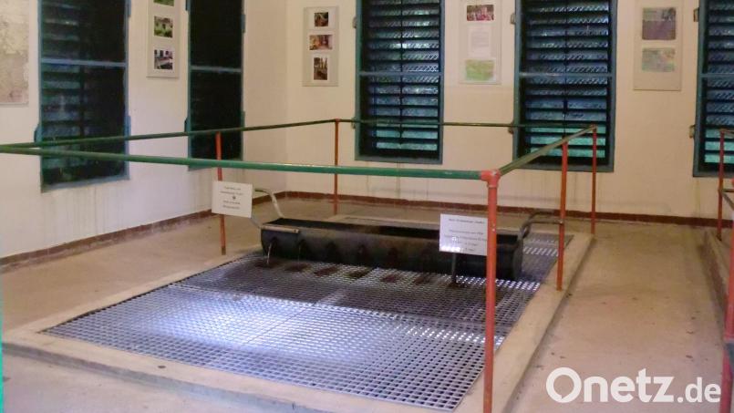 Im Inneren der ehemaligen Entsäuerungsanlage &quot;Am Nassen Schlag&quot;, die heute noch von den Bolwie-Quellen gespeist wird, erfährt man anhand von Lageplänen, Bauplänen und Bildern die Geschichte der ersten Schnaittenbacher Wasserversorgung, die heuer 90 Jahre alt wird. Das &quot;Wassermuseum&quot; lädt seit fünf Jahren zur Besichtigung und zur Rast ein. Bild: sh