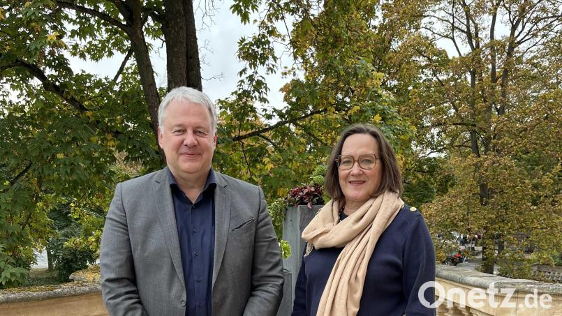 Sie kennen und schätzen sich: Landrat Richard Reisinger empfing die neue Regierungsvizepräsidentin Christiane Zürn. Bild: Christine Hollederer/exb