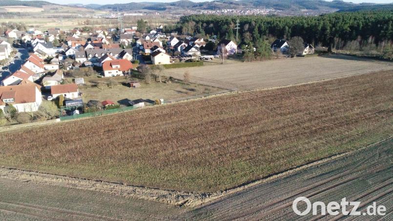 Im Anschluss an die bestehende Bebauung soll das Baugebiet &quot;Oberwildenau-Süd&quot; entstehen. Bild: bey