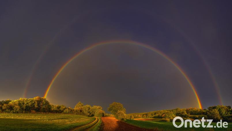 Die Aufnahme „Regenbogen bei Pressath“ des Fotografen Klaus Stingl lag bei den Fotoausstellungen an erster Stelle der Besuchergunst. Bild: Klaus Stingl Bild: mor