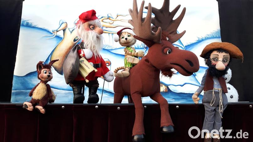 Pettersson und Findus auf Weihnachtstour. Bild: Tim Sperlich/exb