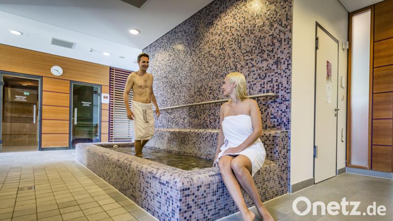 Über die Attraktivität des Sibyllenbads versuchen Gauner, an Bankdaten heranzukommen. Dazu nutzen sie ein vermeintliches Gewinnspiel. Das Bild zeigt die Saunalandschaft. Bild: Tourismuszentrum Oberpfälzer Wald