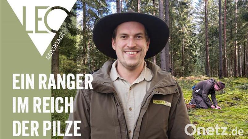 Stefan Niclas ist Pilz-Experte und Ranger im Landkreis Neustadt a.d. Waldnaab. Bild: Lea-Mareen Kuhnle / Grafik: Redaktion Magazine