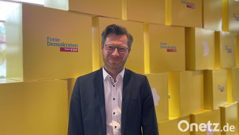 Christoph Skutella wurde beim Parteitag mit großer Mehrheit zum neuen Generalsekretär der Bayern-FDP gewählt. Bild: Nils Ganzmann