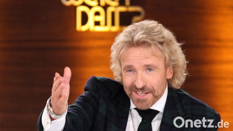 Showmaster Thomas Gottschalk moderiert am Samstag wieder die ZDF-Show «Wetten, dass..? Archivbild: Jan Woitas/dpa
