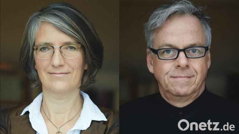 Gesine Dornblüth und Thomas Franke sprechen in Amberg über &quot;Russlands toxische Gesellschaft&quot;. Bildmontage: Gesine Dornblüth und Thomas Franke/exb