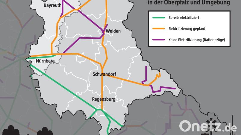 Die Bahn-Linien der Oberpfalz. Bild: Laura Fröhler