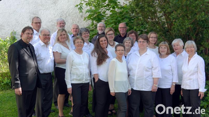 Die Sulzbacher Kantorei mit Kirchenmusikdirektor Gerd Hennecke (links). Bild: Gerd Hennecke/exb