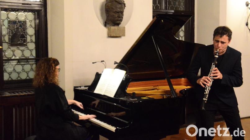 Thorsten Johanns und Diana Ketler beim Kammermusikabend im Alten Rathaus. Bild: Kunz