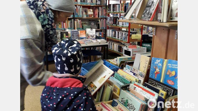 Zum &quot;Tag der Bibliotheken&quot; hatte der Bücherstadl in Fichtelberg eingeladen. Bild: gis