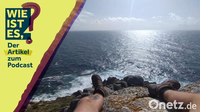 Martin Binhack aus Pfreimd ist knapp vier Monate lang den Jakobsweg von der Oberpfalz nach Spanien gegangen. Er ist unser Gast in Folge 46. Bildmontage: Marina Gube/Binhack/exb