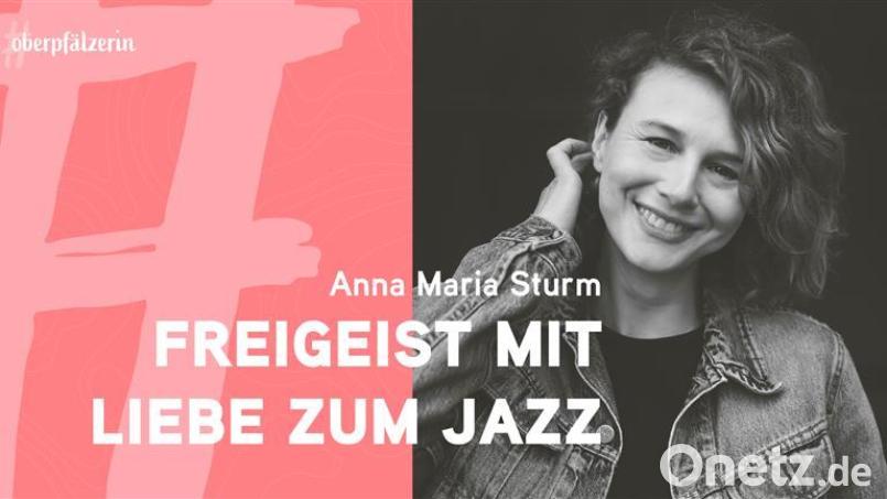 Anna Maria Sturm im Interview über ihre Liebe zum Schauspiel und zur Musik. Bild: Sara Neidhardt / Grafik: Redaktion Magazine