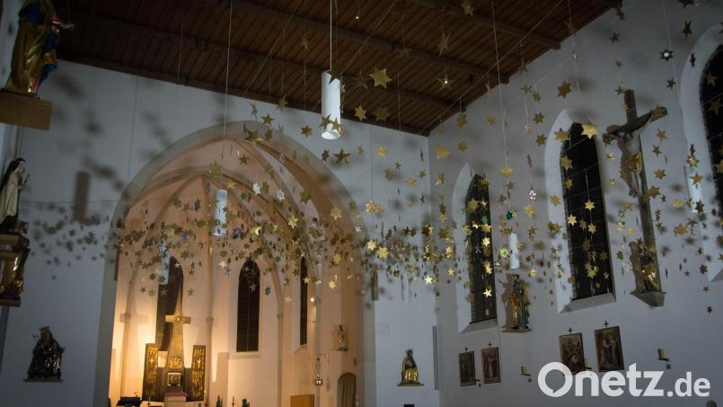 Der Sternenhimmel in der katholischen Pfarrkirche in Mantel Bild: hok