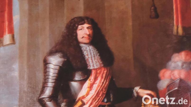 Pfalzgraf Christian August von Sulzbach hat einst das Pflegschloss in Floß erbauen lassen. Ein Bild von ihm ist seit diesem Jahr als Exponat im Heimatmuseum zu sehen. Archivbild: le