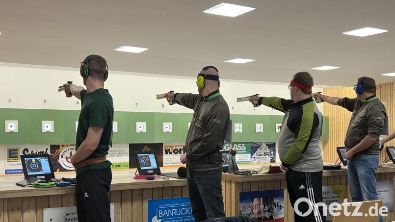 Die Thumsenreuther Pistolenschützen mussten sich den Adlerschützen Unteriglbach und der SG Auerbach Steinberg geschlagen geben. Bild: Andreas Heinz