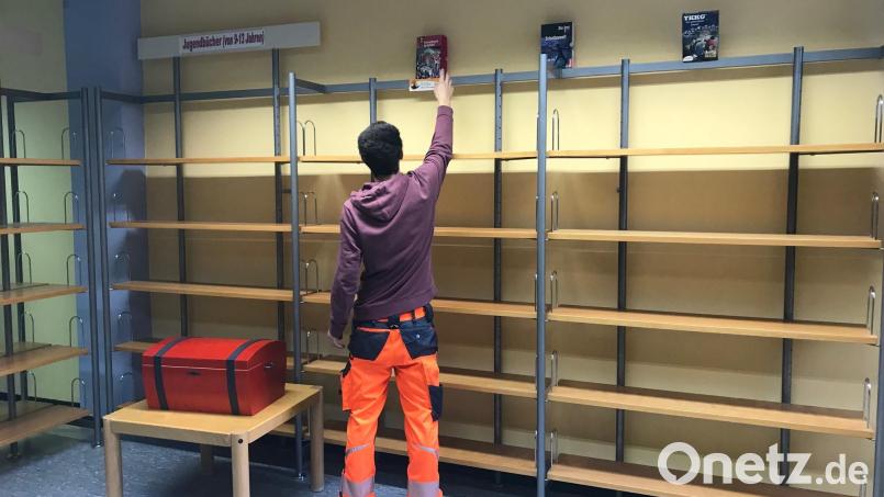 Bevor die Stadtbücherei Windischeschenbach renoviert wird, müssen alle Bücher raus. Bild: Wolf/exb