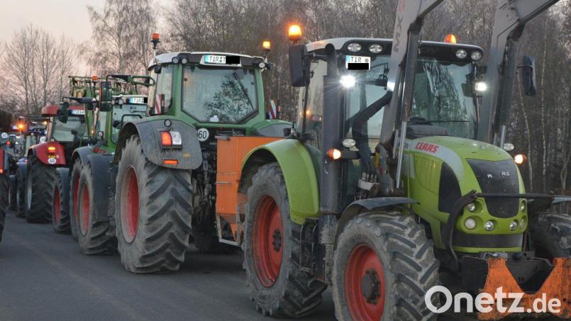 Bauern protestieren in der Oberpfalz gegen Ampel-Pläne. Bild: jr