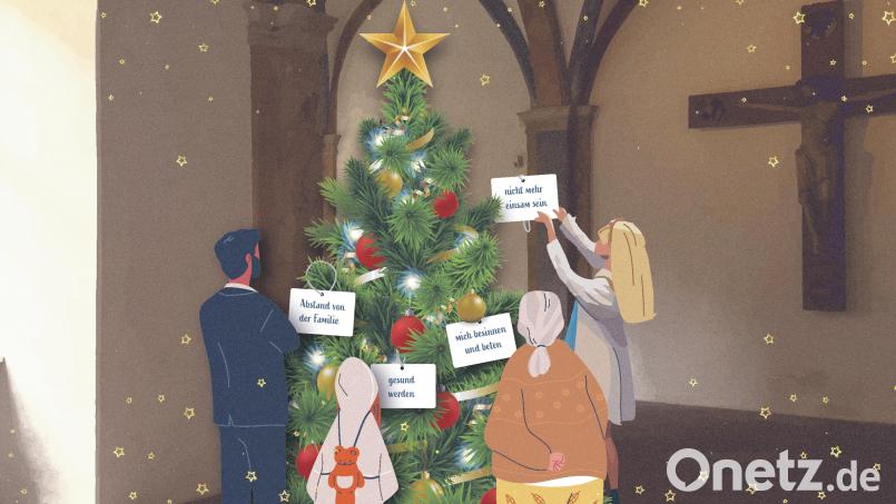 Weihnachten im Exerzitienhaus: Die Menschen, die Weihnachten hier verbringen, kommen mit verschiedensten Anliegen. Grafik: Laura Fröhler