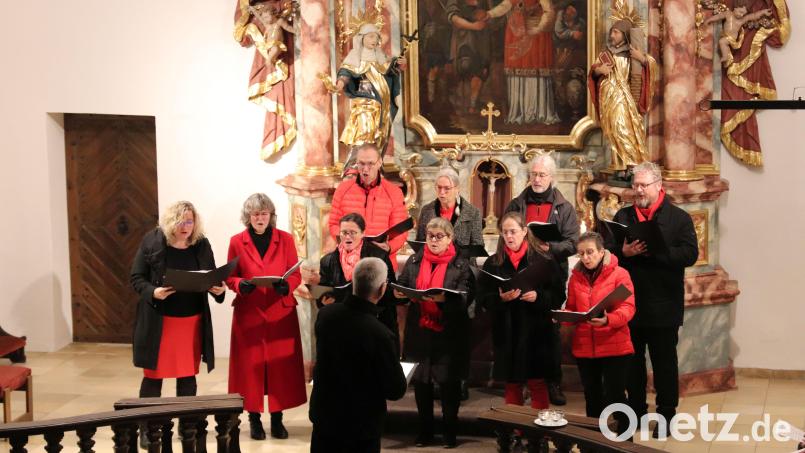 Mit deutschen und internationalen Liedern stimmte der Spaßchor in der Spitalkirche auf Weihnachten ein. Bild: cog