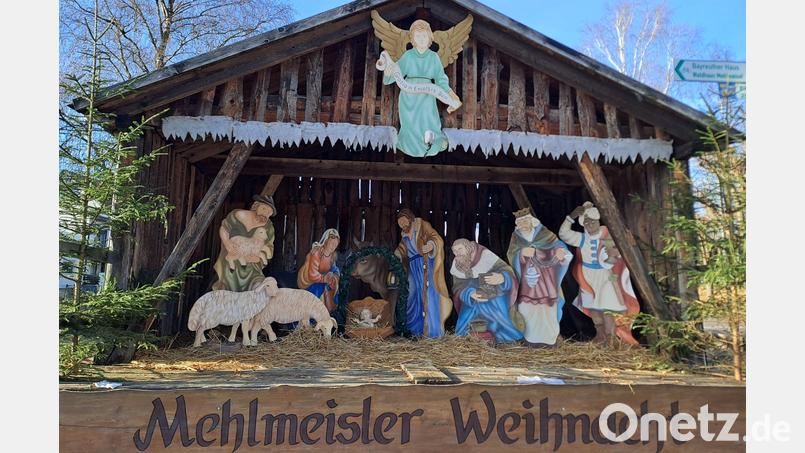 Die Mehlmeiseler Krippe mit lebensgroßen Figuren ist ein echter Blickfang. Bild: gis